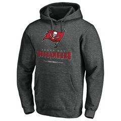 Tampa Bay Buccaneers Team Lockup Pullover Hoodie Heather Charcoal | NFL