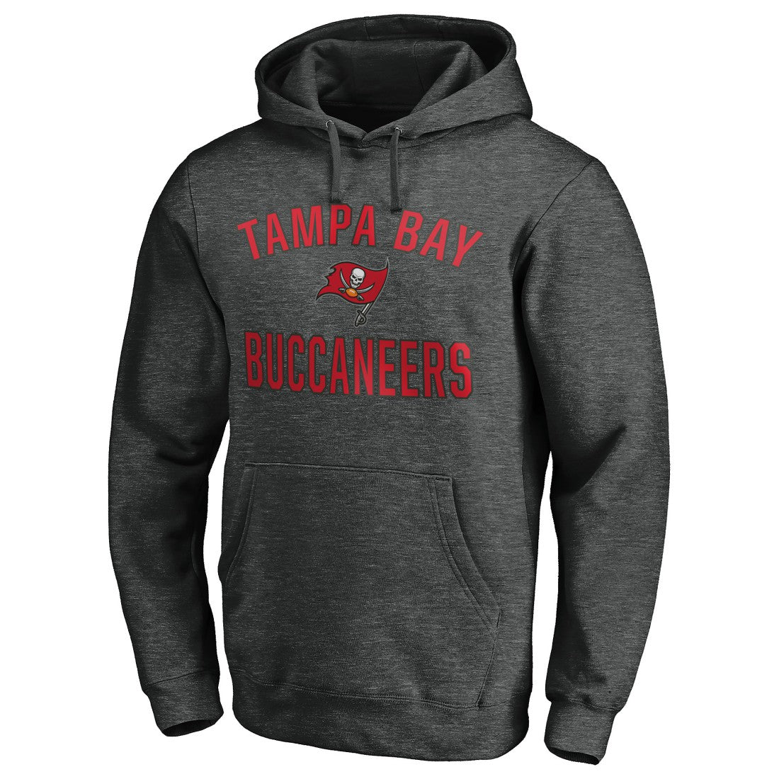 Tampa Bay Buccaneers Victory Arch Pullover Hoodie Heather Charcoal | NFL