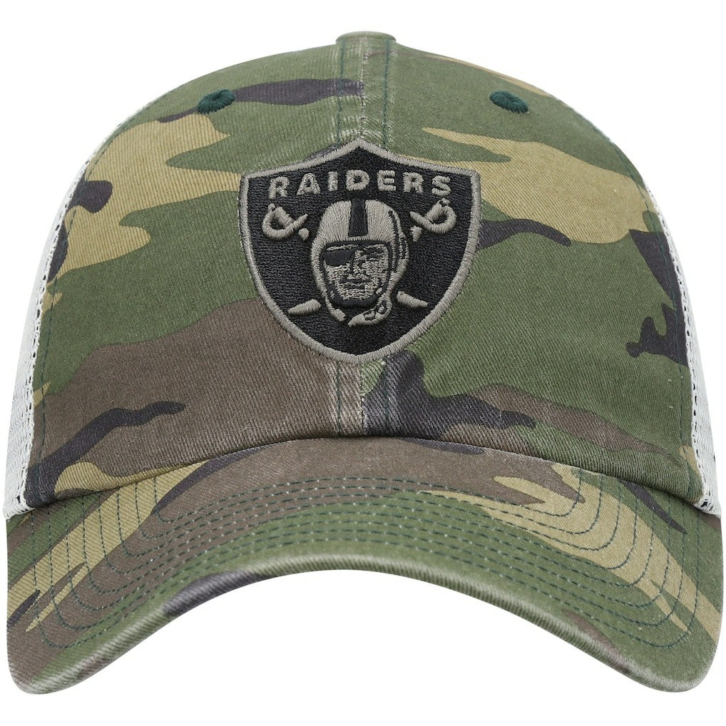 Las Vegas Raiders '47 Branson Trucker Clean Up Hat Camo | 47 brand