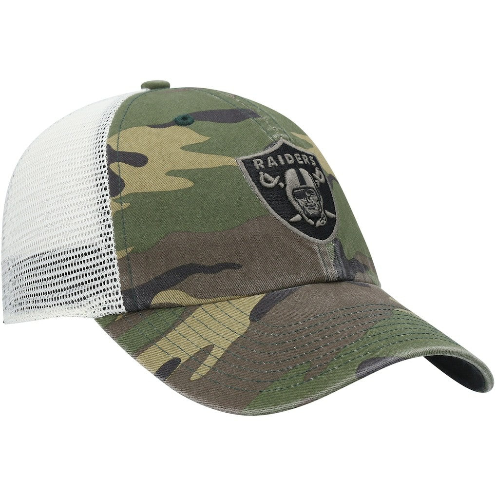 Las Vegas Raiders '47 Branson Trucker Clean Up Hat Camo | 47 brand