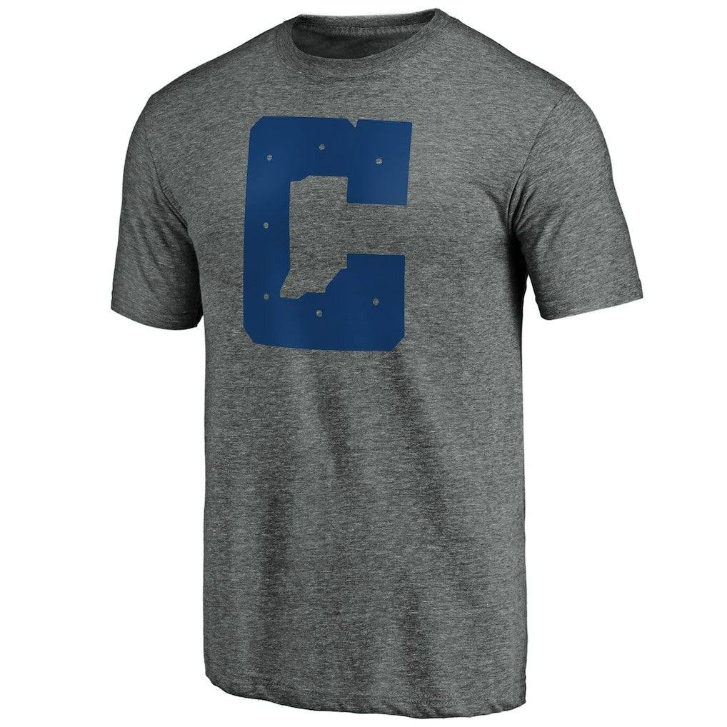 Indianapolis Colts Secondary Logo Tri-Blend T-Shirt Gray | NFL