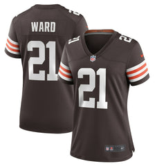 Denzel Ward Cleveland Browns Women's Player Game Jersey Brown | Nike for Sale