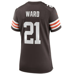 Denzel Ward Cleveland Browns Women's Player Game Jersey Brown | Nike for Sale