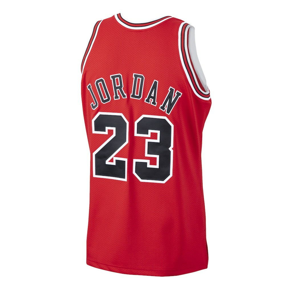 Michael Jordan Chicago Bulls 1997/98 Hardwood Classics Authentic Jersey Scarlet - NBA