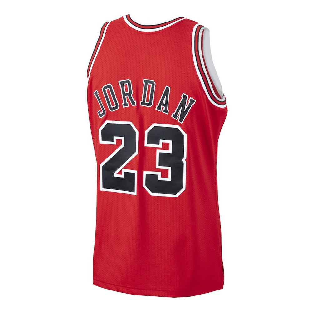 Michael Jordan Chicago Bulls 1997/98 Hardwood Classics Authentic Jersey Scarlet - NBA