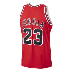 Michael Jordan Chicago Bulls 1997/98 Hardwood Classics Authentic Jersey Scarlet - NBA