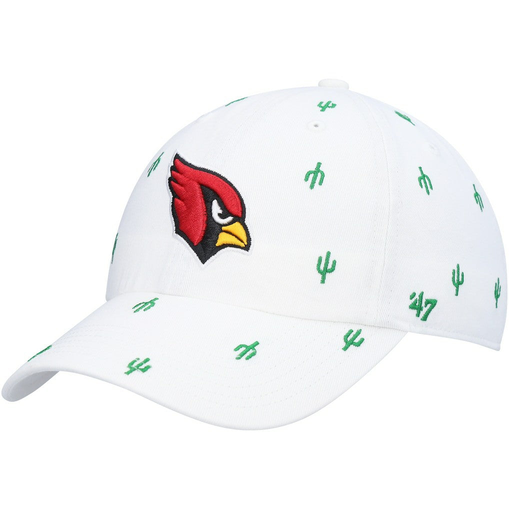 Arizona Cardinals '47 Women's Confetti Clean Up Adjustable Hat White | 47 brand