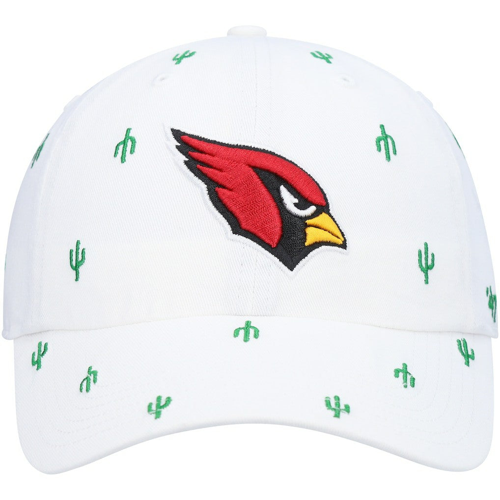 Arizona Cardinals '47 Women's Confetti Clean Up Adjustable Hat White | 47 brand