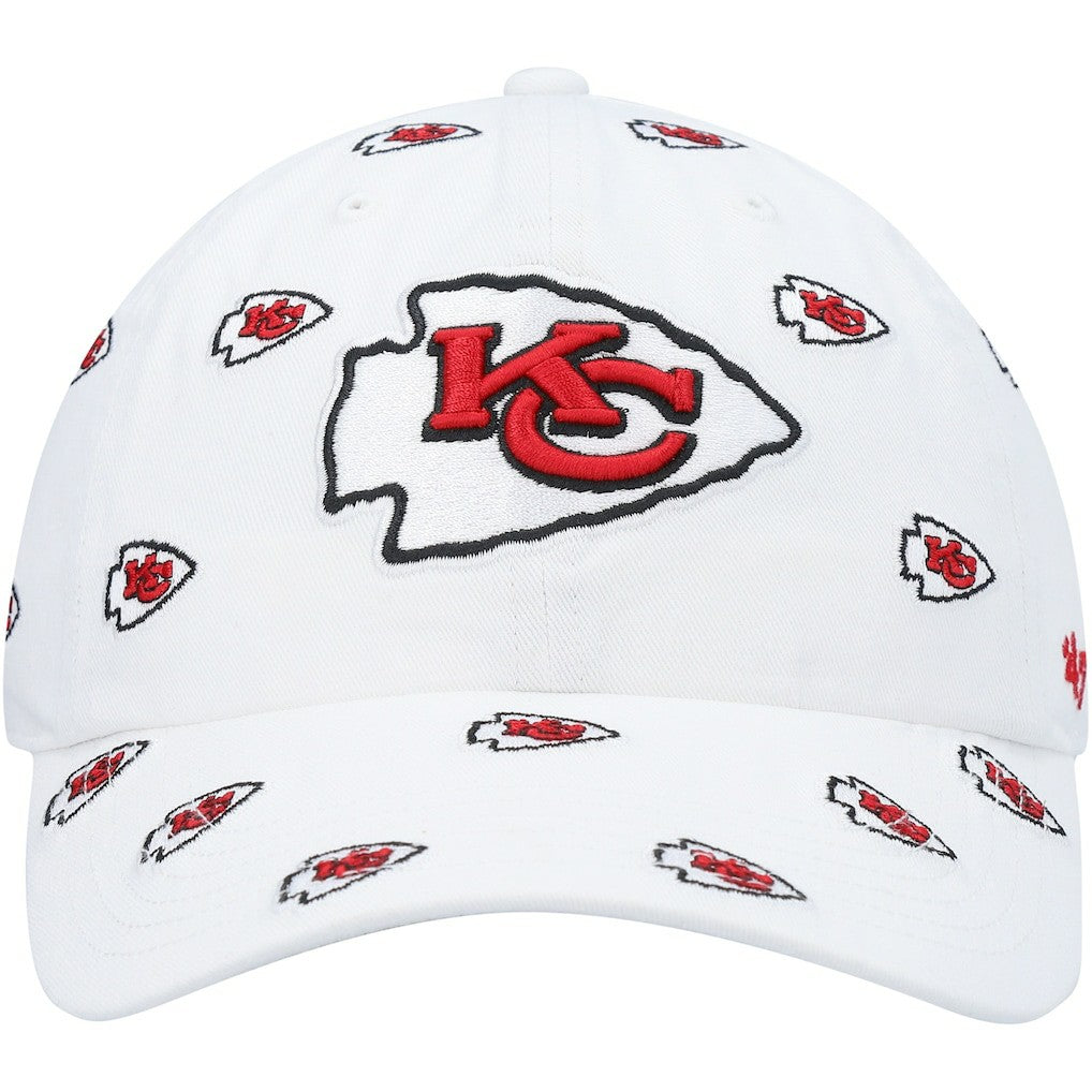 Kansas City Chiefs '47 Women's Confetti Clean Up Adjustable Hat White | 47 brand