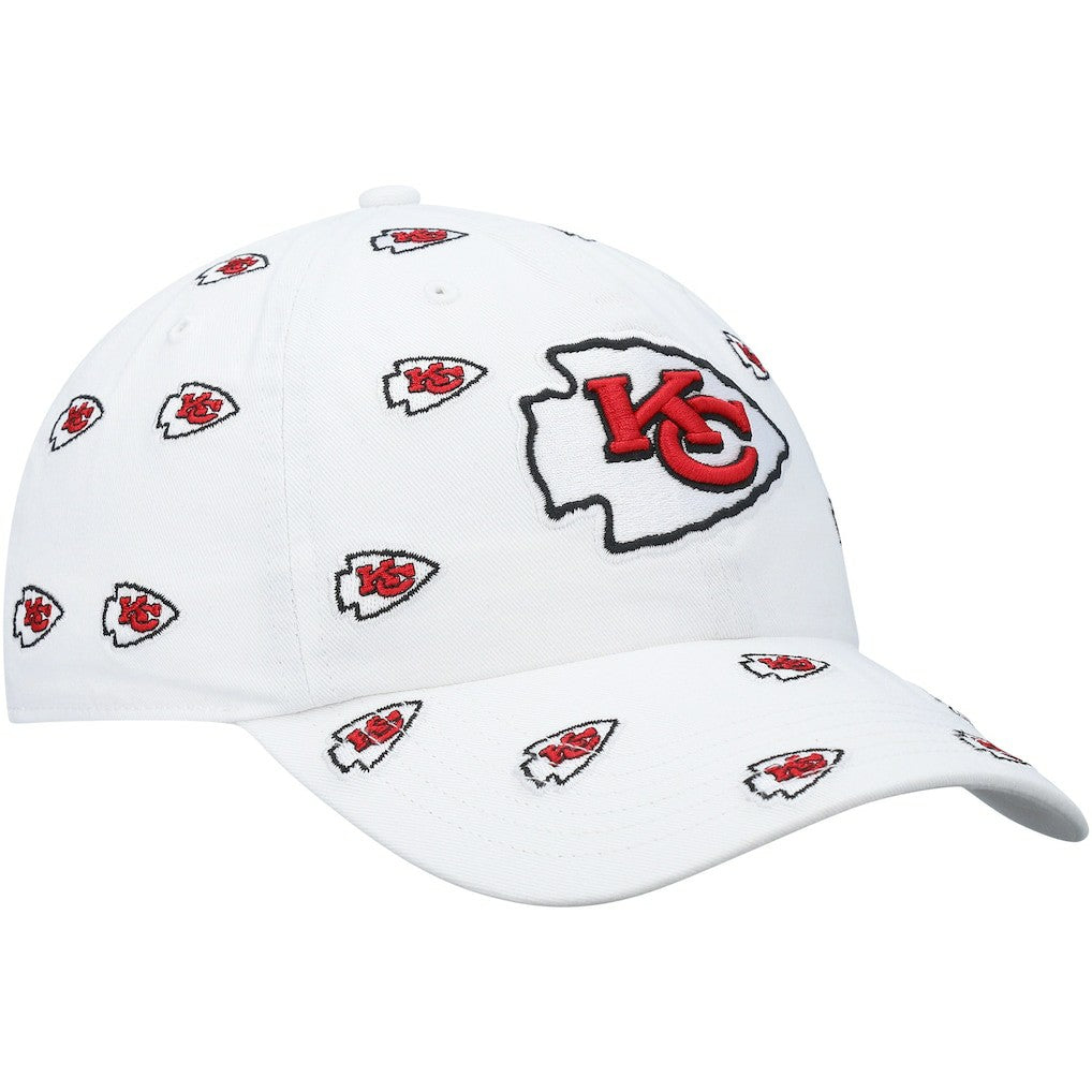 Kansas City Chiefs '47 Women's Confetti Clean Up Adjustable Hat White | 47 brand
