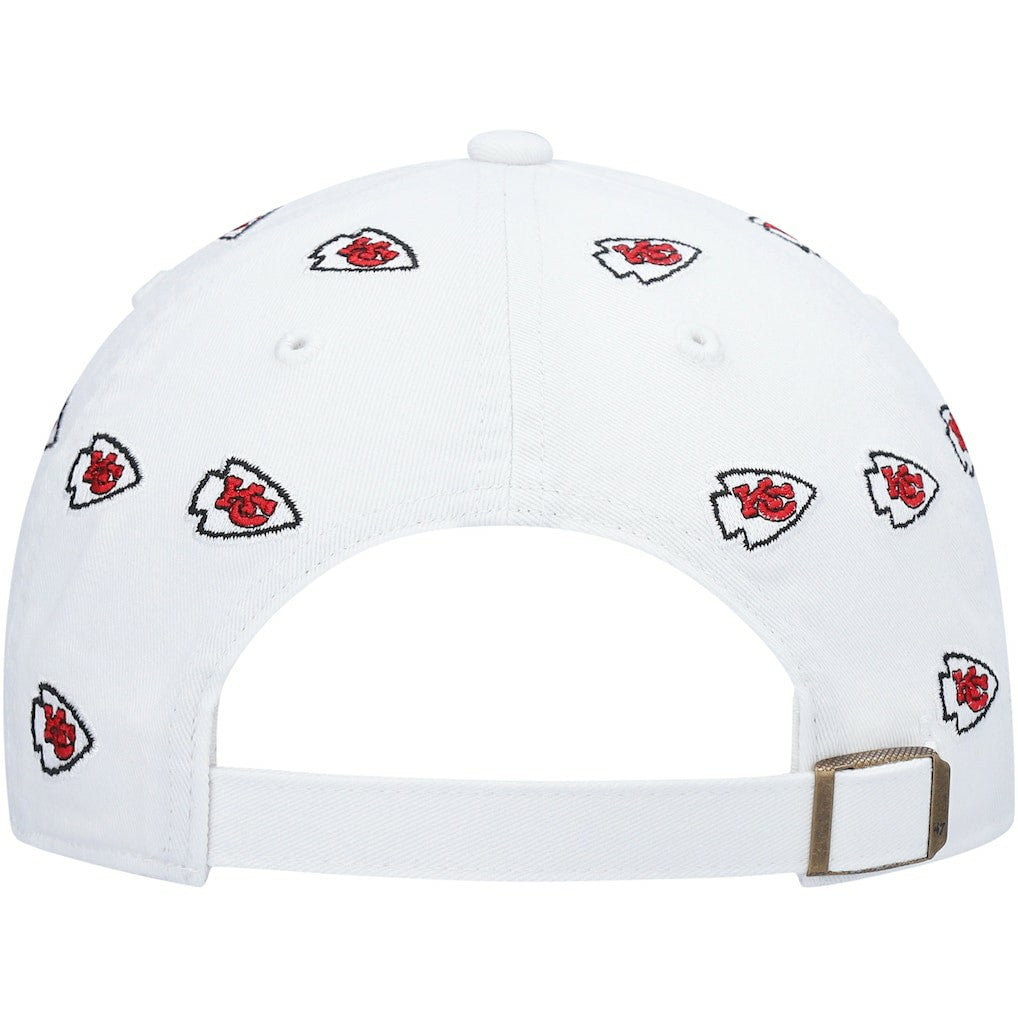 Kansas City Chiefs '47 Women's Confetti Clean Up Adjustable Hat White | 47 brand