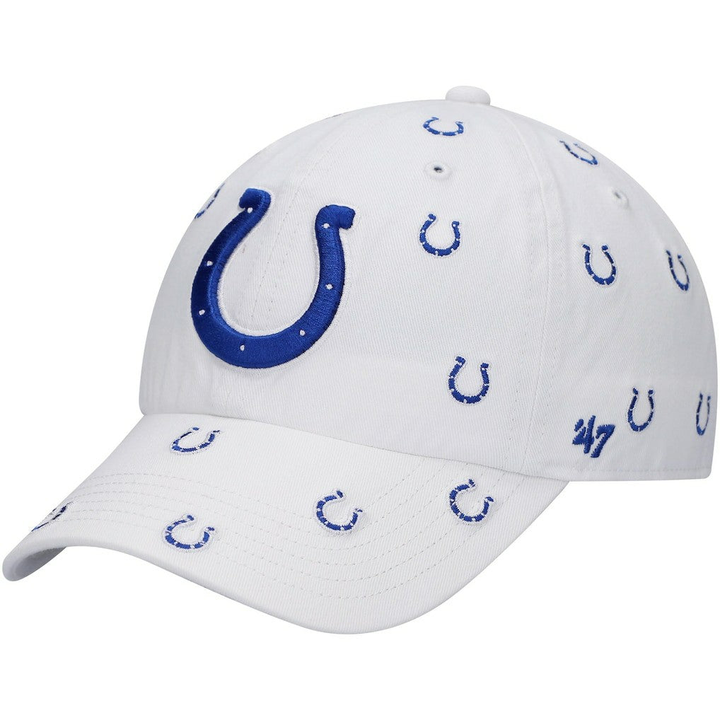 Indianapolis Colts '47 Women's Confetti Clean Up Adjustable Hat White | 47 brand