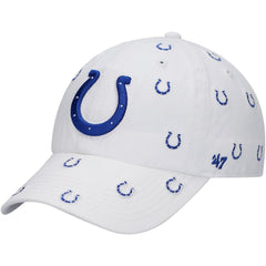 Indianapolis Colts '47 Women's Confetti Clean Up Adjustable Hat White | 47 brand
