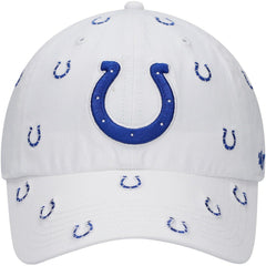 Indianapolis Colts '47 Women's Confetti Clean Up Adjustable Hat White | 47 brand