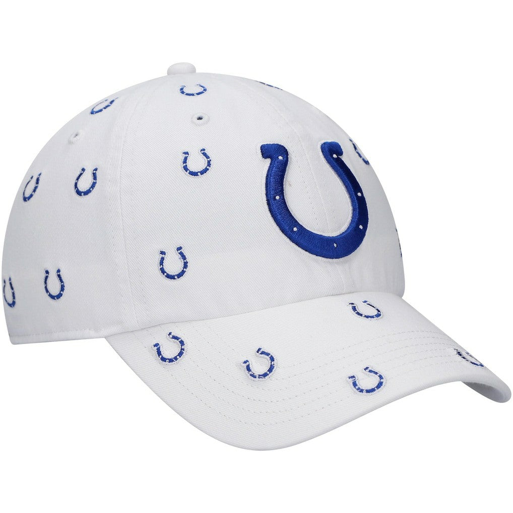 Indianapolis Colts '47 Women's Confetti Clean Up Adjustable Hat White | 47 brand