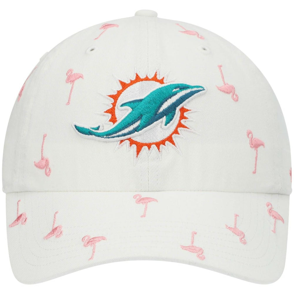 Miami Dolphins '47 Women's Confetti Clean Up Adjustable Hat White | 47 brand