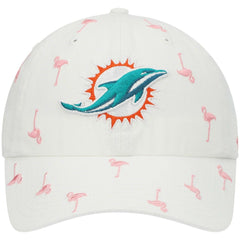 Miami Dolphins '47 Women's Confetti Clean Up Adjustable Hat White | 47 brand
