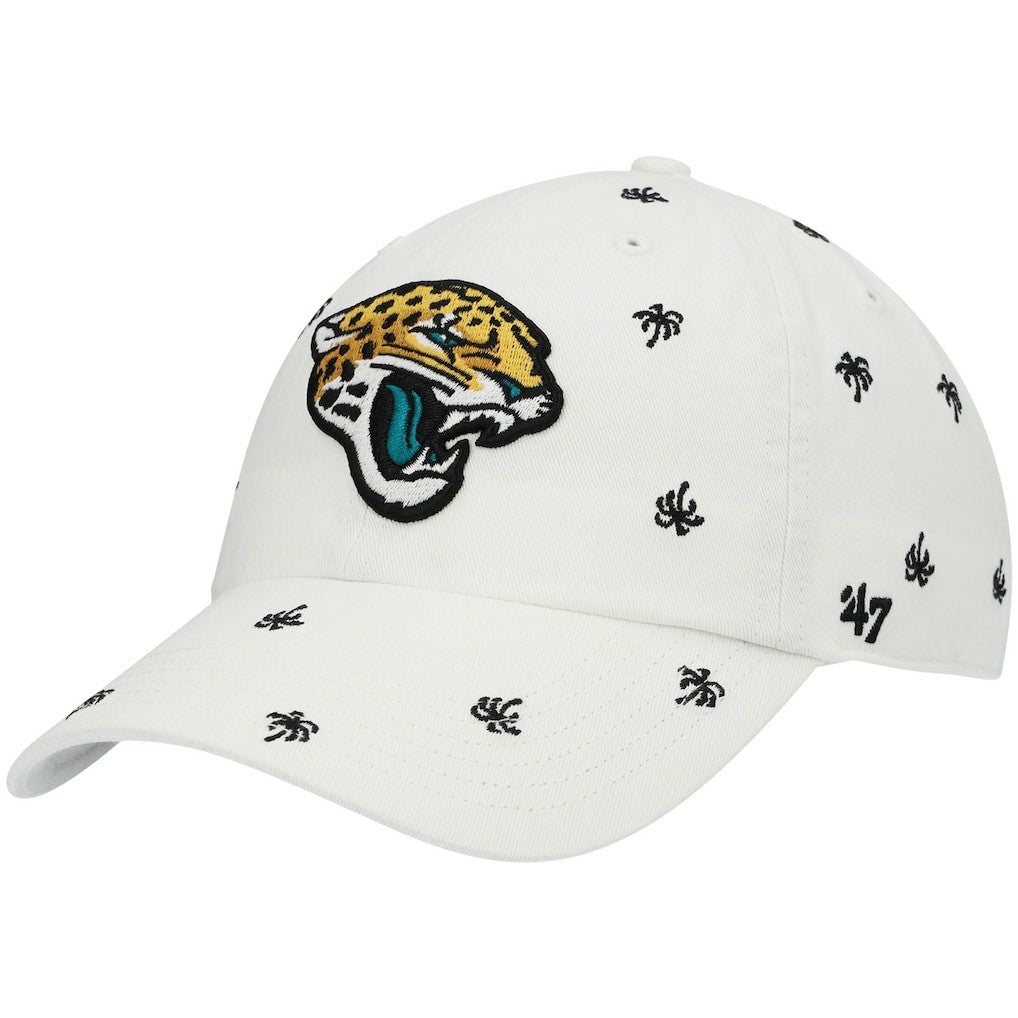 Jacksonville Jaguars '47 Women's Confetti Clean Up Adjustable Hat White | 47 brand
