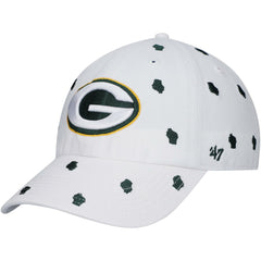 Green Bay Packers '47 Women's Confetti Clean Up Adjustable Hat White | 47 brand
