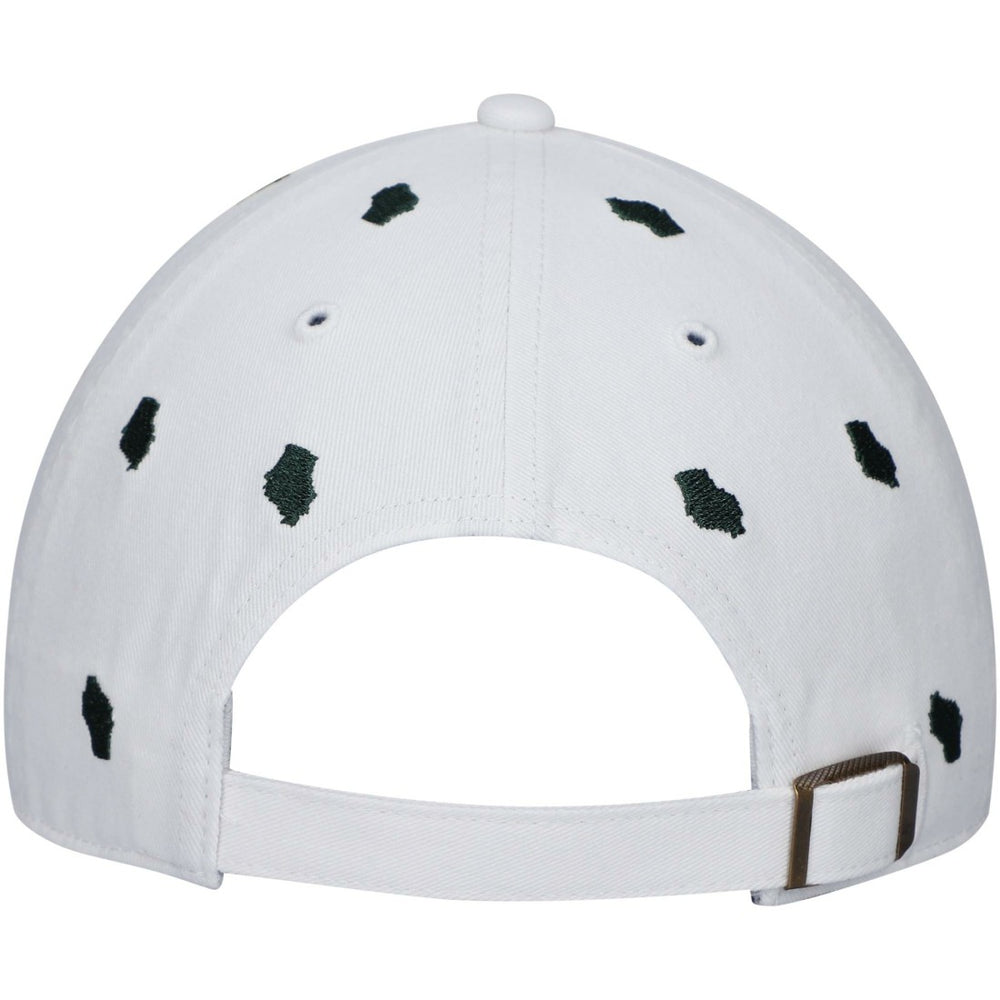 Green Bay Packers '47 Women's Confetti Clean Up Adjustable Hat White | 47 brand