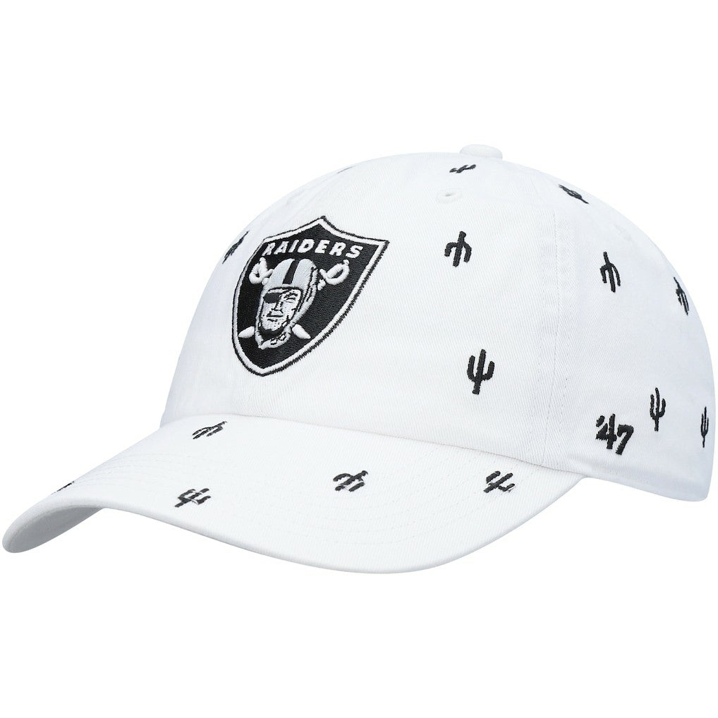 Las Vegas Raiders '47 Women's Confetti Clean Up Adjustable Hat White | 47 brand
