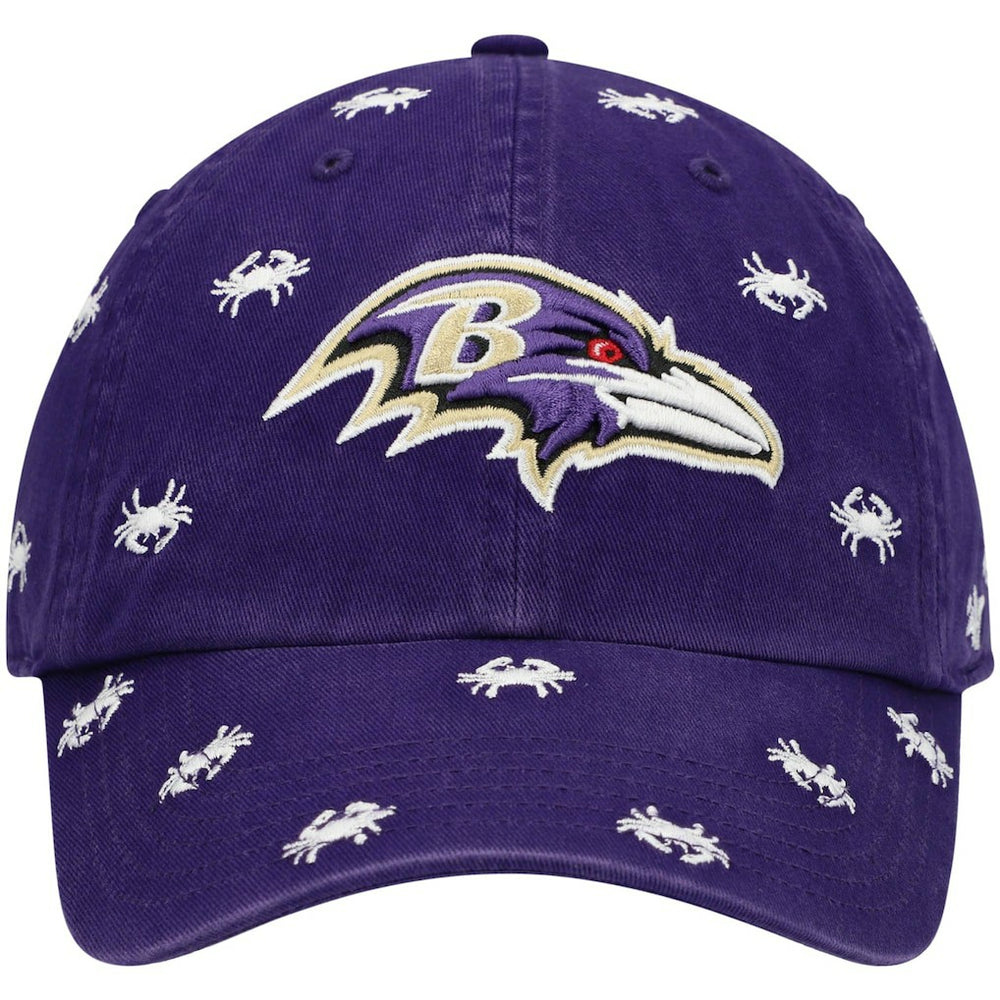Baltimore Ravens '47 Women's Confetti Clean Up Adjustable Hat Purple | 47 brand