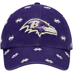 Baltimore Ravens '47 Women's Confetti Clean Up Adjustable Hat Purple | 47 brand