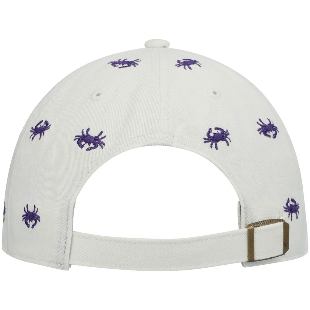 Baltimore Ravens '47 Women's Confetti Clean Up Adjustable Hat White | 47 brand