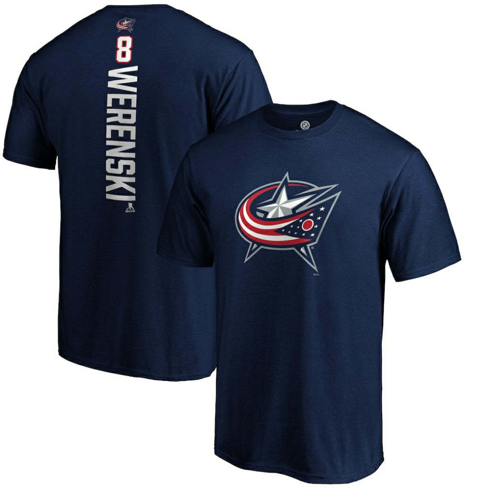 Zach Werenski Columbus Blue Jackets Playmaker T-Shirt - Navy - NHL