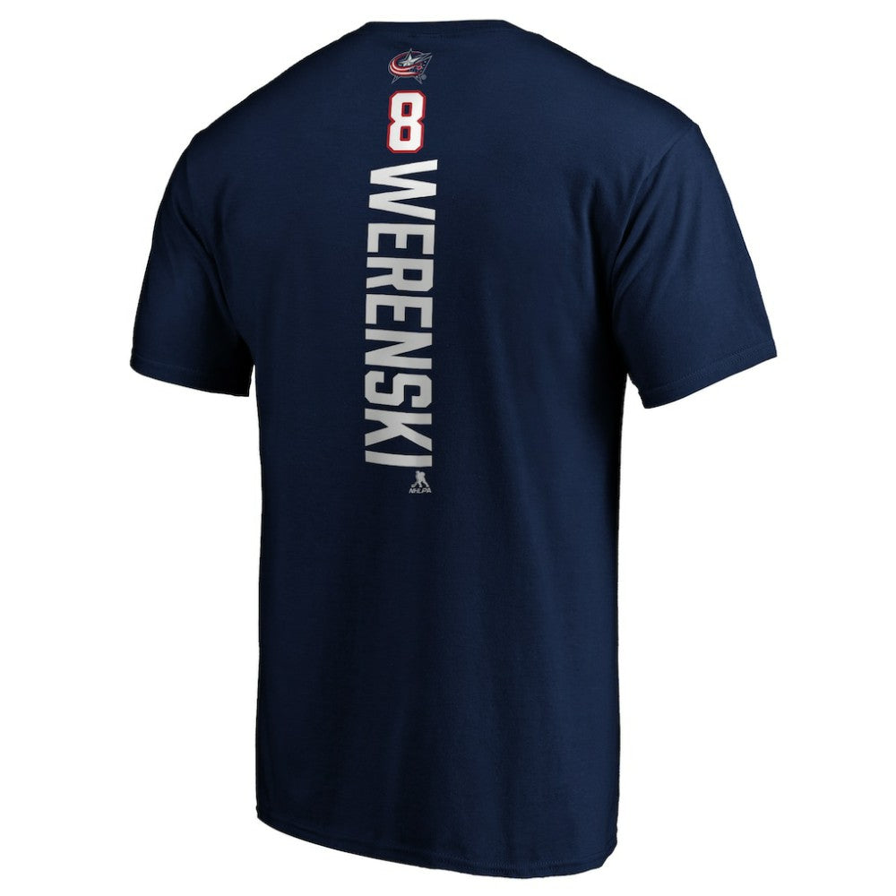 Zach Werenski Columbus Blue Jackets Playmaker T-Shirt - Navy - NHL