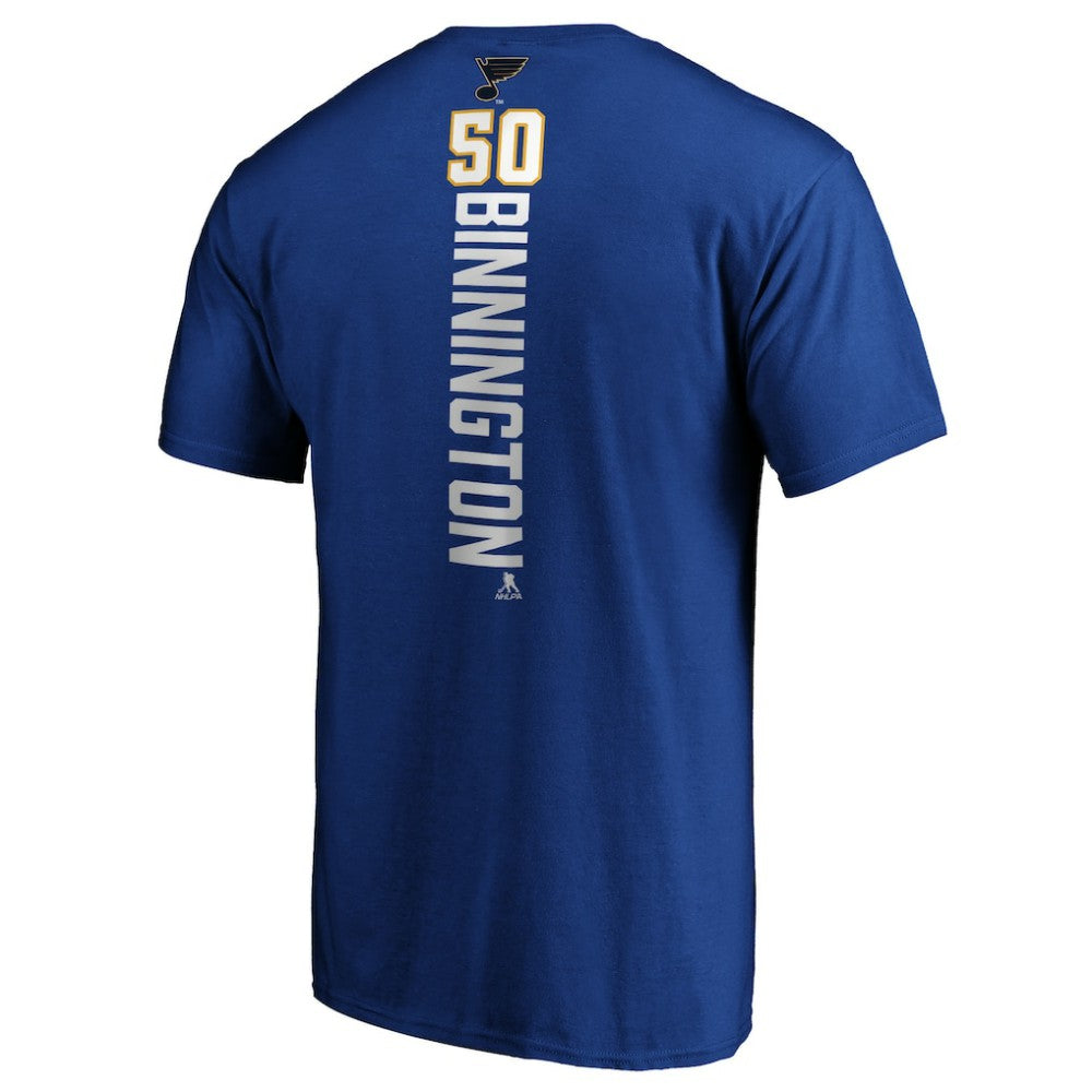 Jordan Binnington St. Louis Blues Playmaker T-Shirt - Royal - NHL