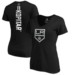 Anze Kopitar Los Angeles Kings Women's Playmaker V-Neck T-Shirt - Black - NHL