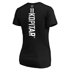 Anze Kopitar Los Angeles Kings Women's Playmaker V-Neck T-Shirt - Black - NHL