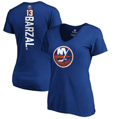 Mathew Barzal New York Islanders Women's Playmaker V-Neck T-Shirt - Royal - NHL