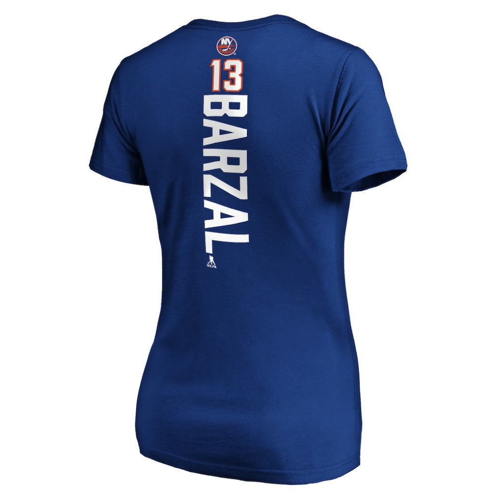Mathew Barzal New York Islanders Women's Playmaker V-Neck T-Shirt - Royal - NHL