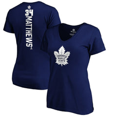 Auston Matthews Toronto Maple Leafs Women's Playmaker V-Neck T-Shirt - Royal - NHL
