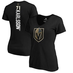 William Karlsson Vegas Golden Knights Women's Playmaker V-Neck T-Shirt - Black - NHL