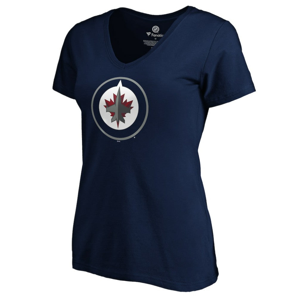 Mark Scheifele Winnipeg Jets Women's Playmaker V-Neck T-Shirt - Navy - NHL