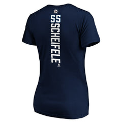 Mark Scheifele Winnipeg Jets Women's Playmaker V-Neck T-Shirt - Navy - NHL