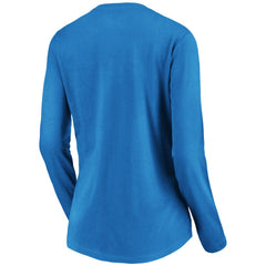 Los Angeles Chargers Women's Victory Arch Long Sleeve V-Neck T-Shirt Powder Blue | NFL