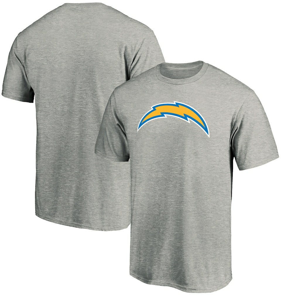Los Angeles Chargers Primary Logo T-Shirt Heather Gray | NFL