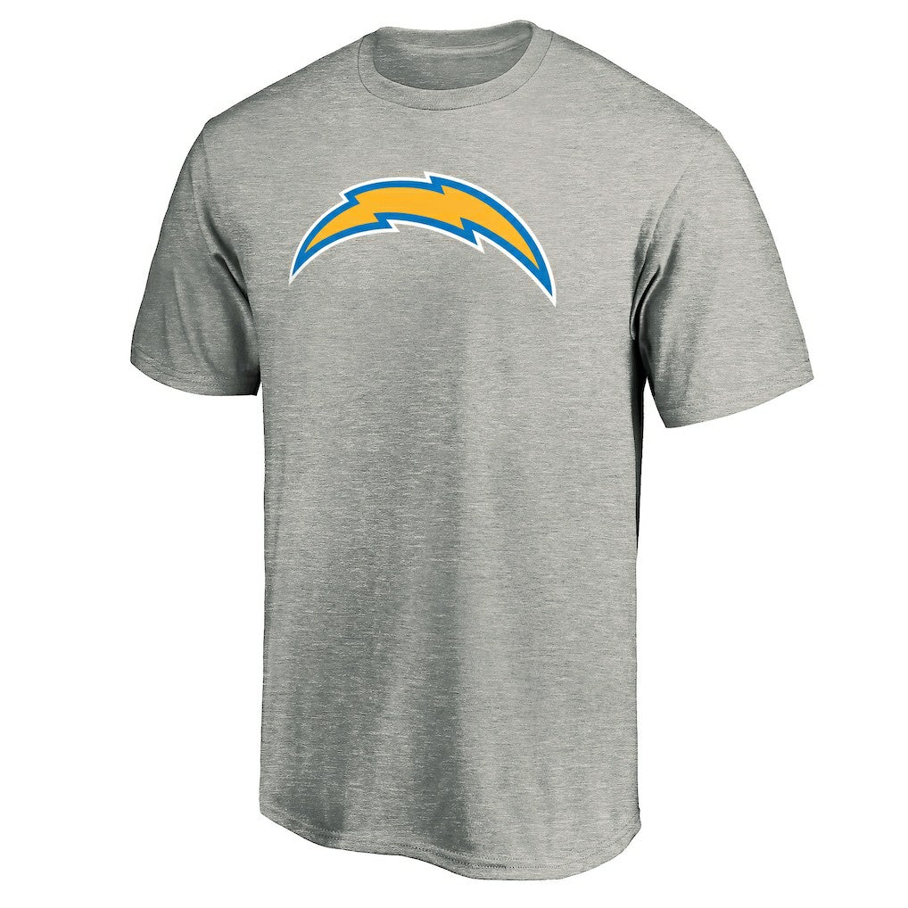 Los Angeles Chargers Primary Logo T-Shirt Heather Gray | NFL