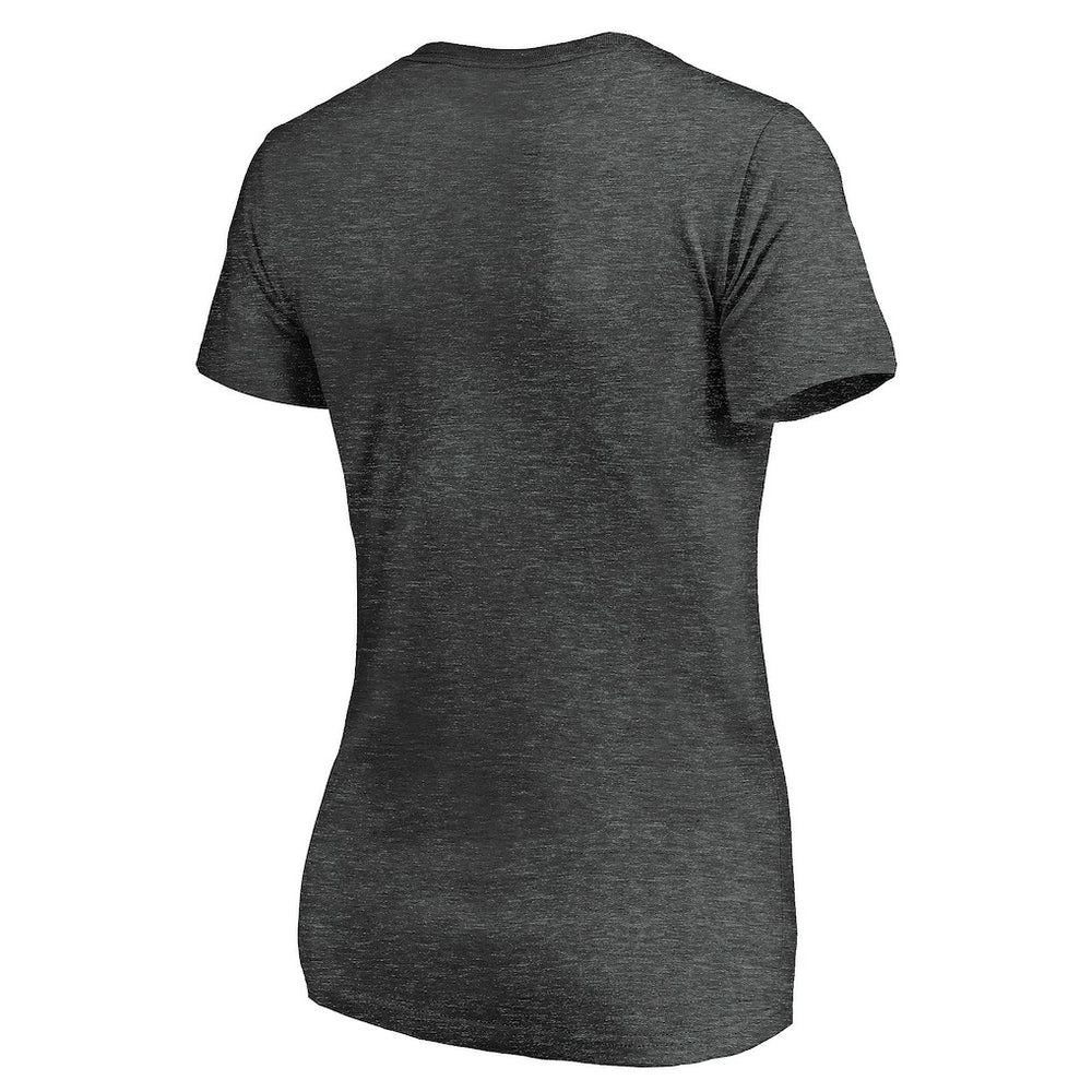 Los Angeles Chargers Women's Victory Arch V-Neck T-Shirt Heathered Gray | NFL