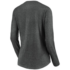 Los Angeles Chargers Women's Victory Arch Long Sleeve V-Neck T-Shirt Heather Gray | NFL