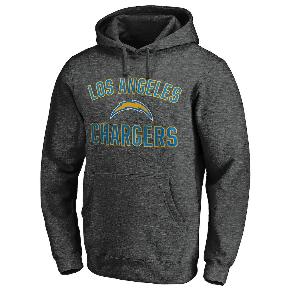 Los Angeles Chargers Victory Arch Pullover Hoodie Heather Gray | NFL