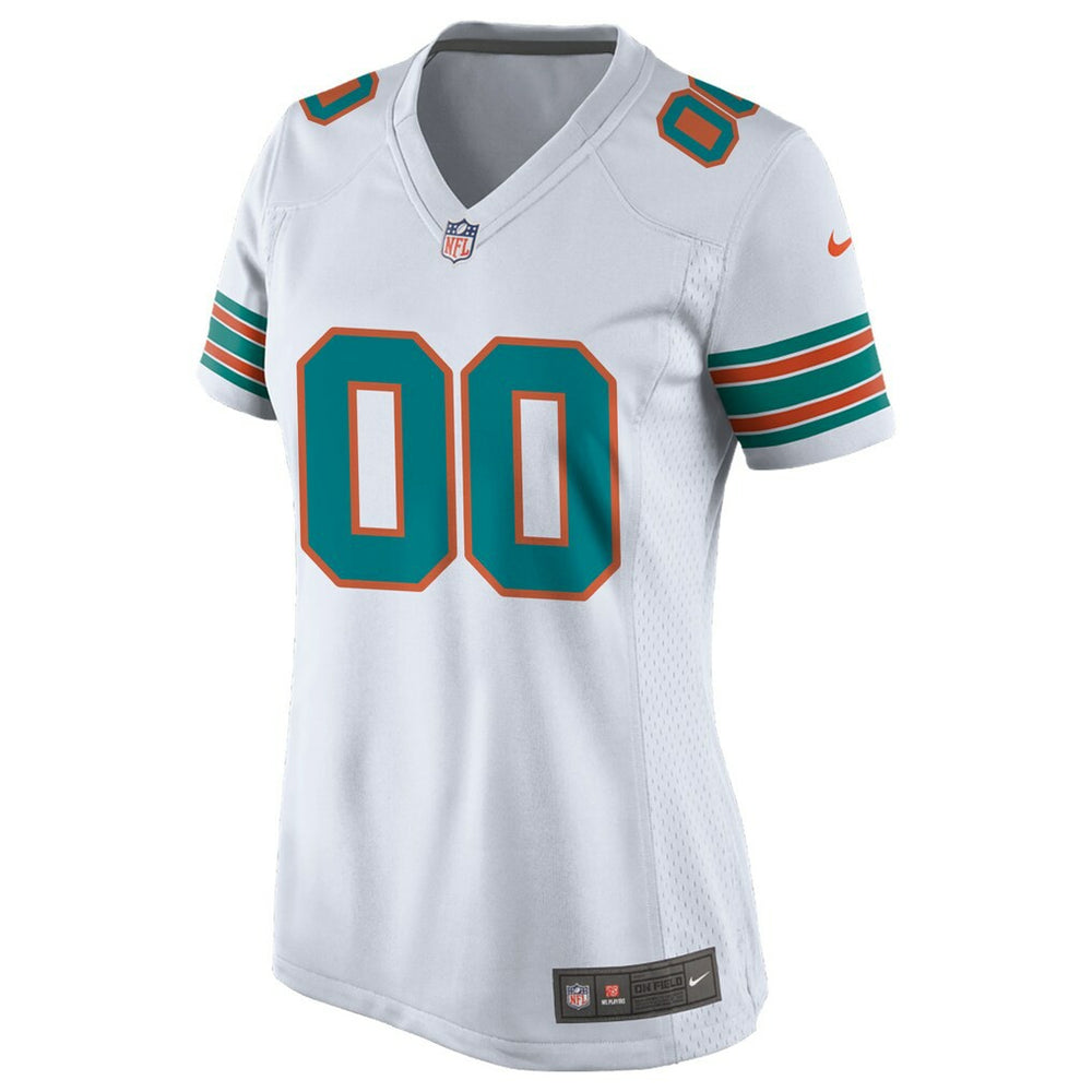 Miami Dolphins Women's Alternate Custom Game Jersey White | Nike for Sale