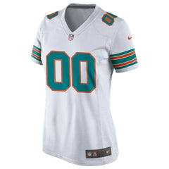 Miami Dolphins Women's Alternate Custom Game Jersey White | Nike for Sale
