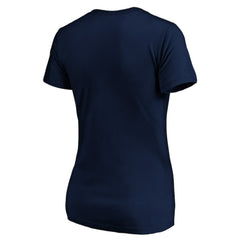 Baltimore Orioles Logo Women's Banner Wave V-Neck T-Shirt - MLB