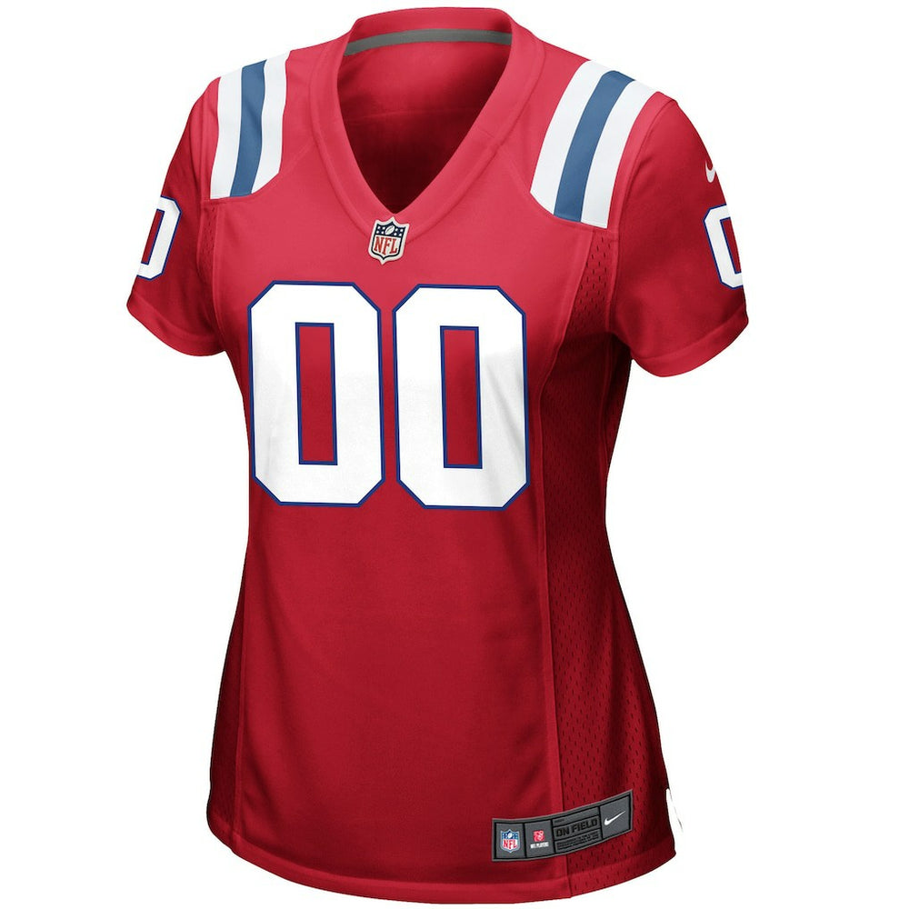 New England Patriots Women's Alternate Custom Jersey Red | Nike for Sale