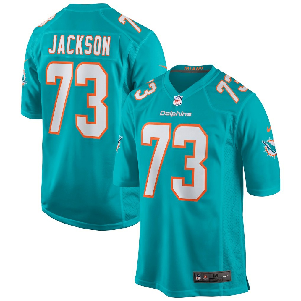 Austin Jackson Miami Dolphins Game Jersey Aqua | Nike for Sale